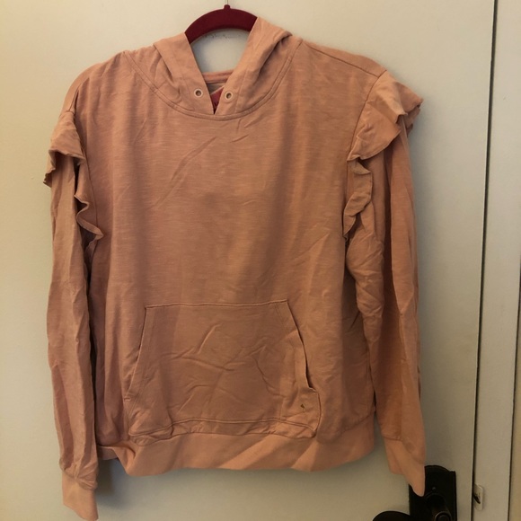 kate spade Tops - Kate spade ruffle hoodie